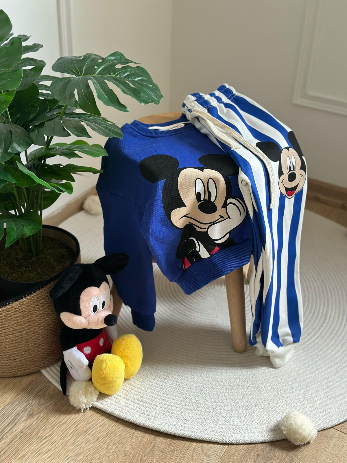 Çizgili Mickey Eşofman Takımı