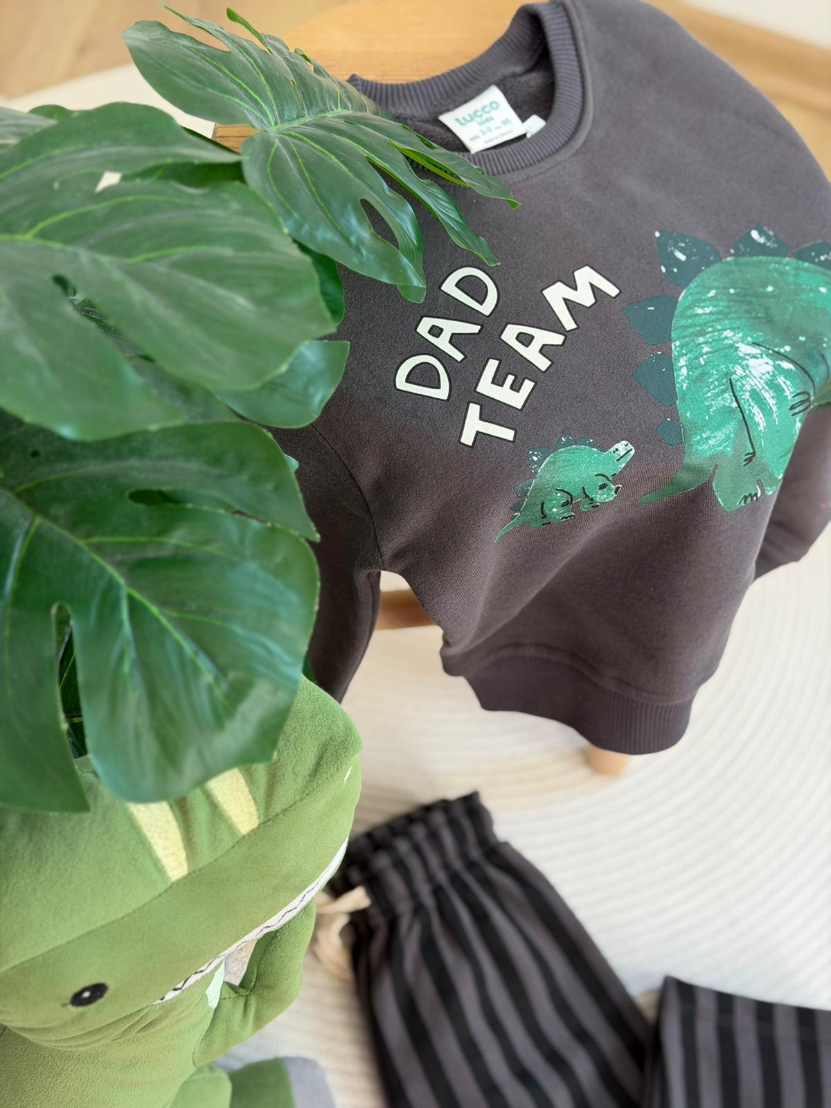 Dad Team Dino Baskılı Eşofman Takımı