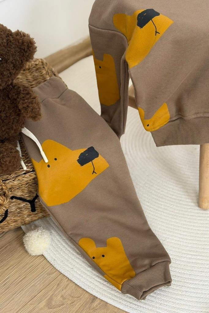 Dog Figür Baskılı Eşofman Takımı