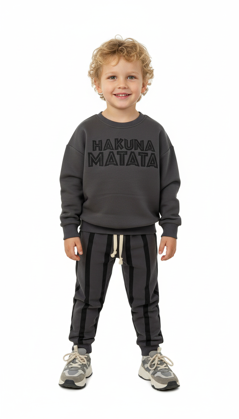 Hakuna Matata Lion King Sırt Baskılı Eşofman Takımı