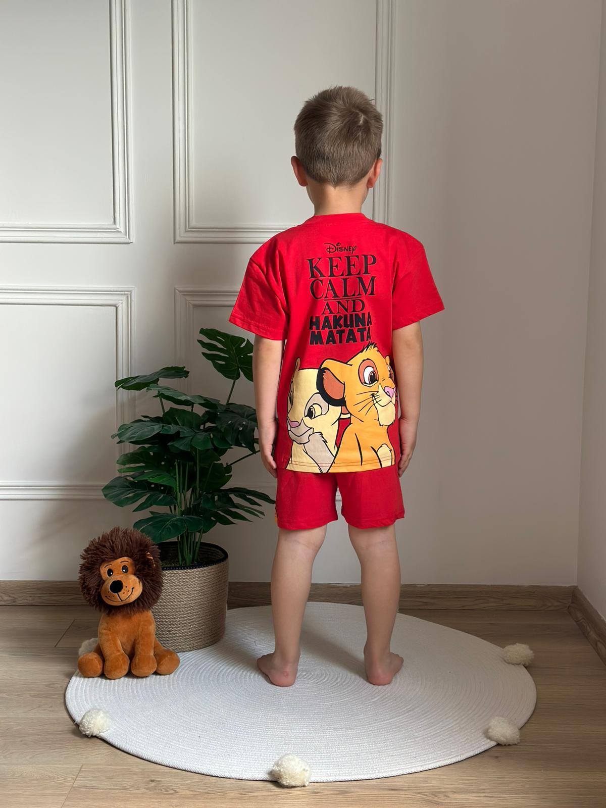 Keep Calm Lion King Şortlu Takım