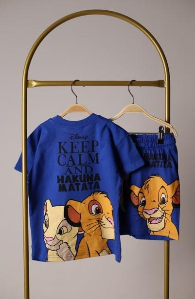 Keep Calm Lion King Şortlu Takım