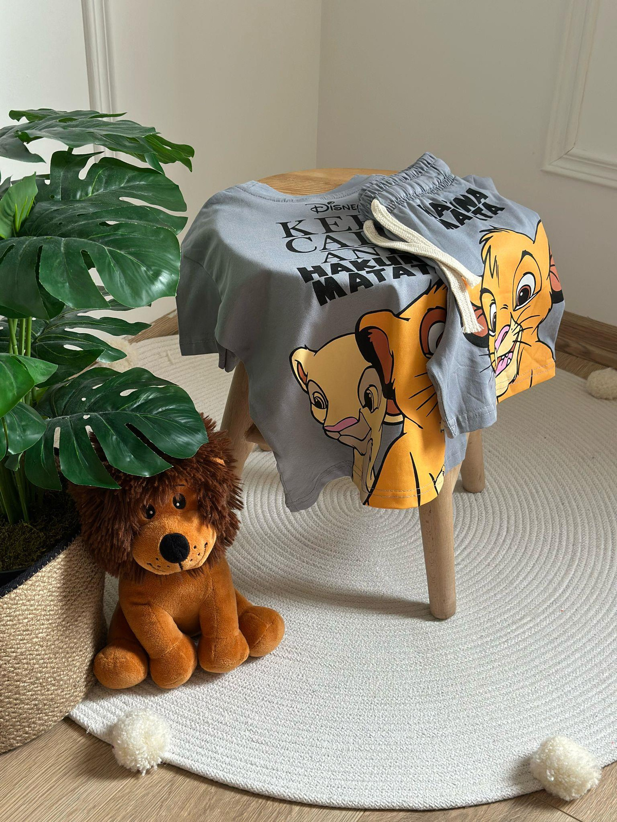 Keep Calm Lion King Şortlu Takım