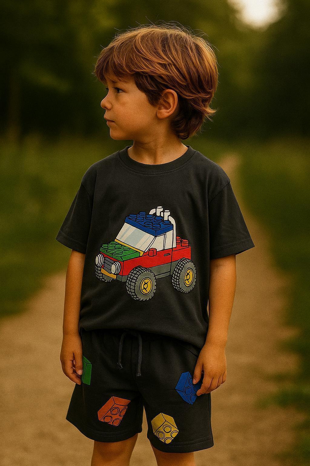Lego Sırt Baskılı Şortlu Takım