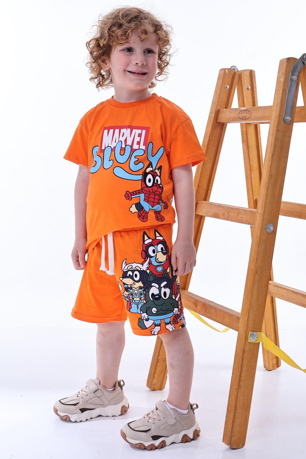 Marvel Bluey Şortlu Takım