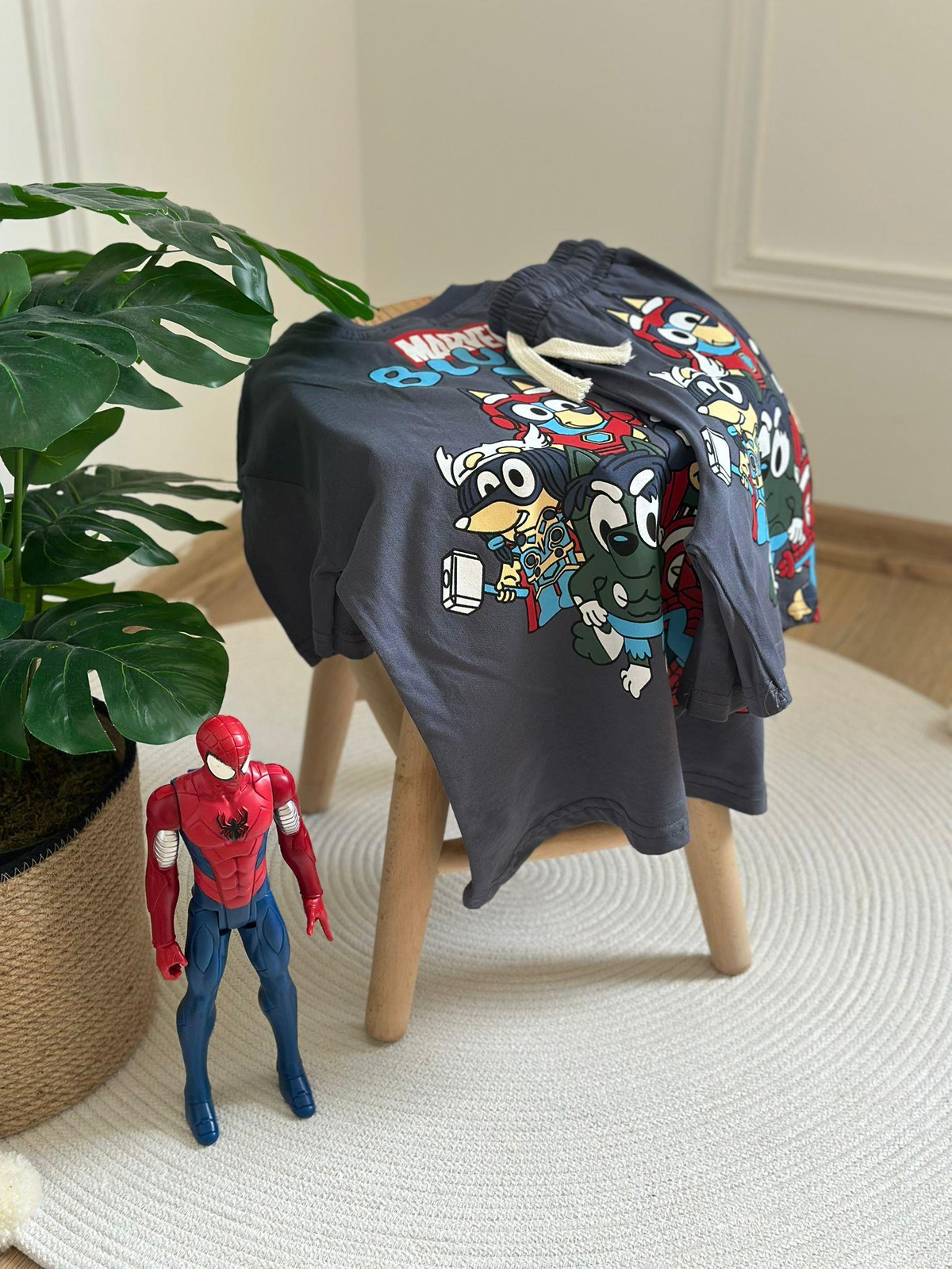 Marvel Bluey Şortlu Takım