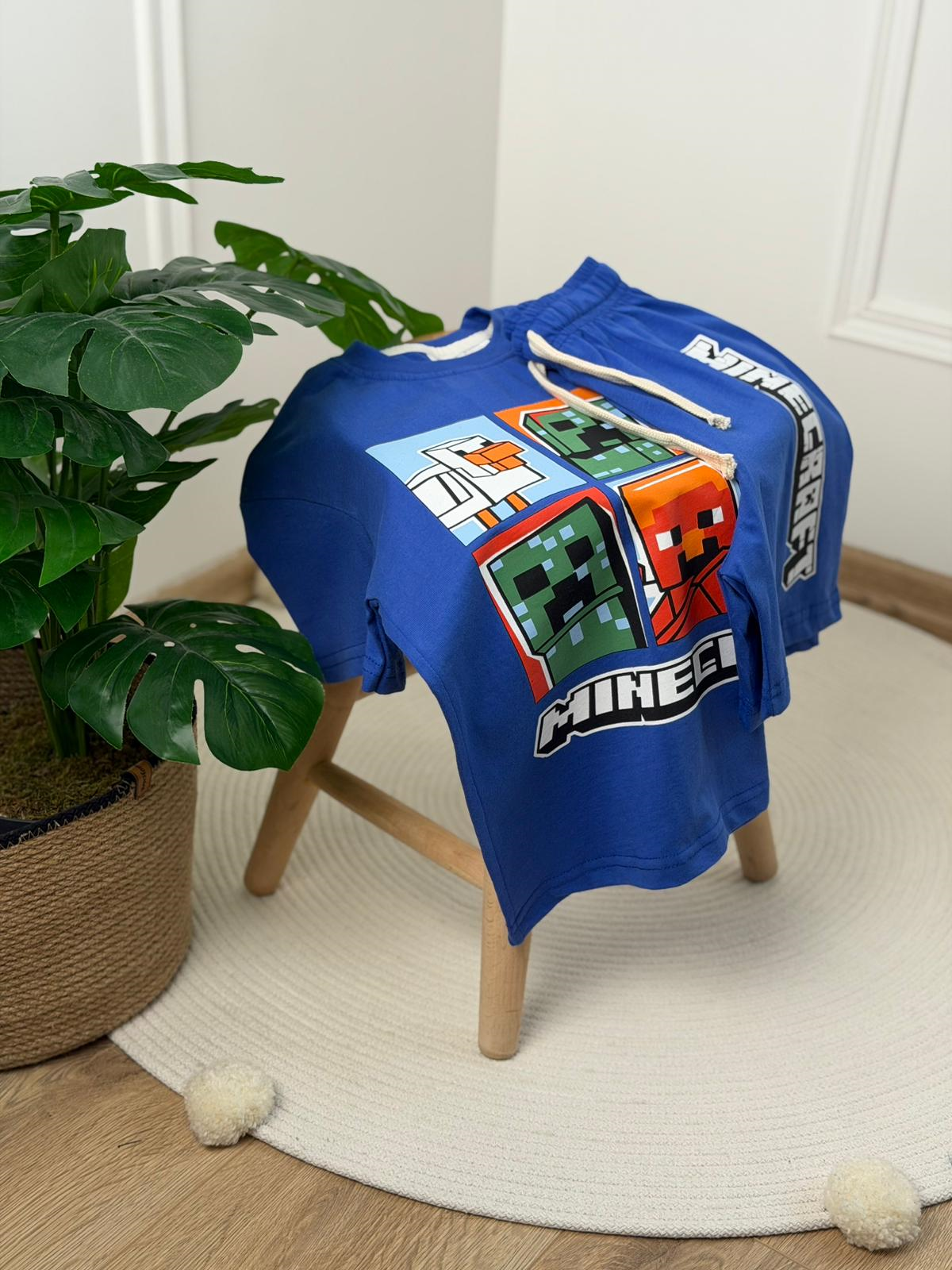 Minecarft Şortlu Takım