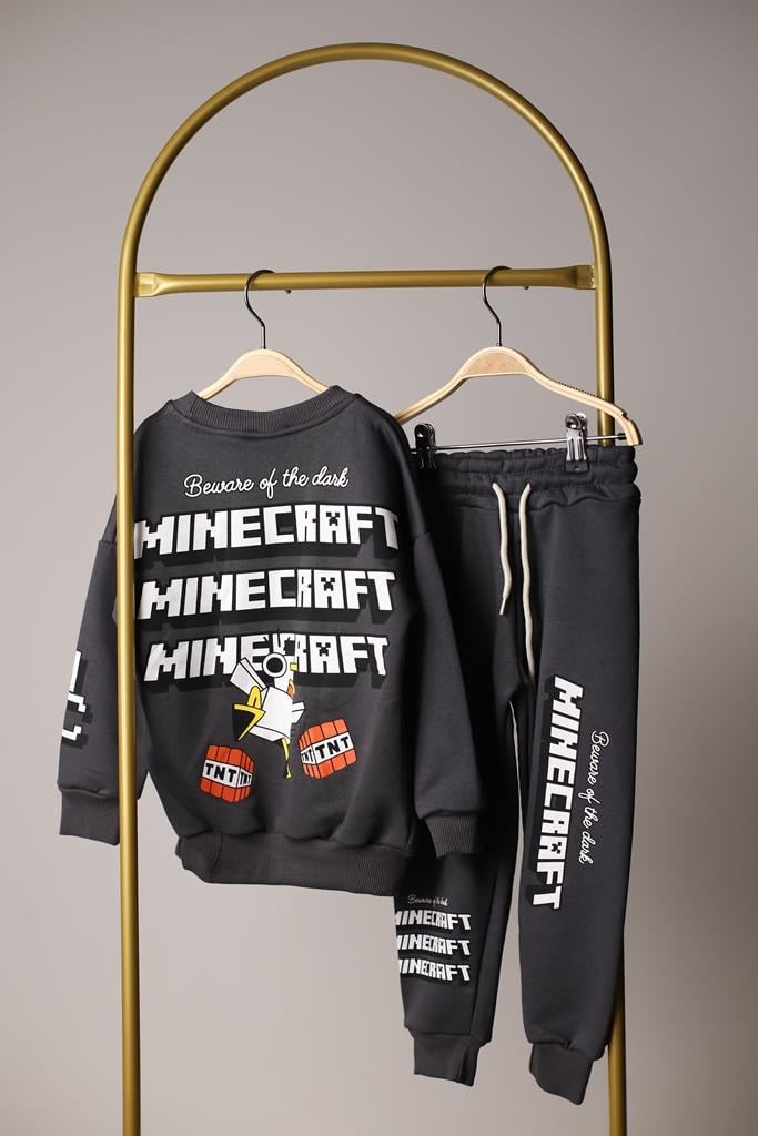 Minecraft Sırt Baskılı Eşofman Takımı