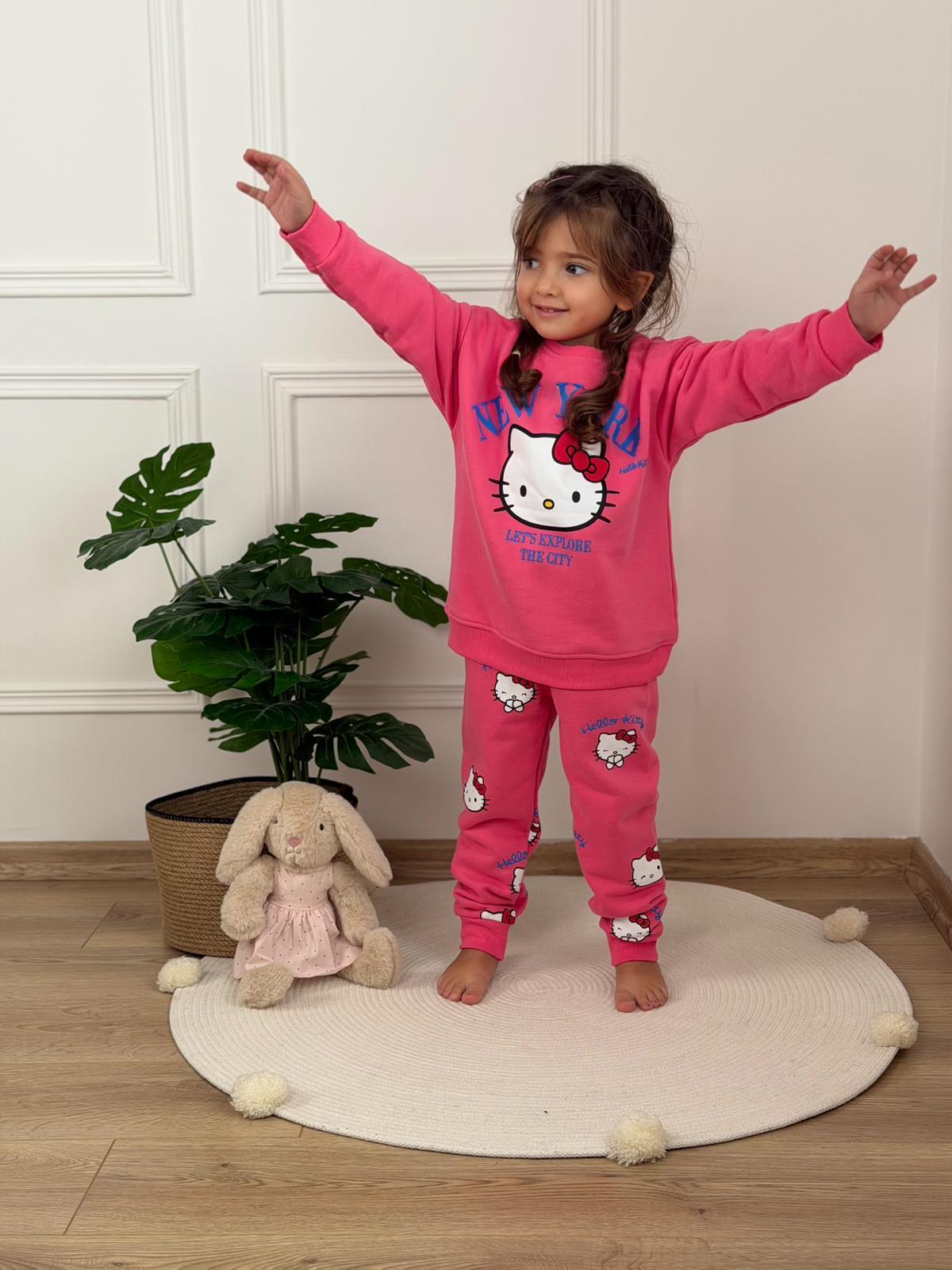 New York Hello Kitty Baskılı Eşofman Takımı