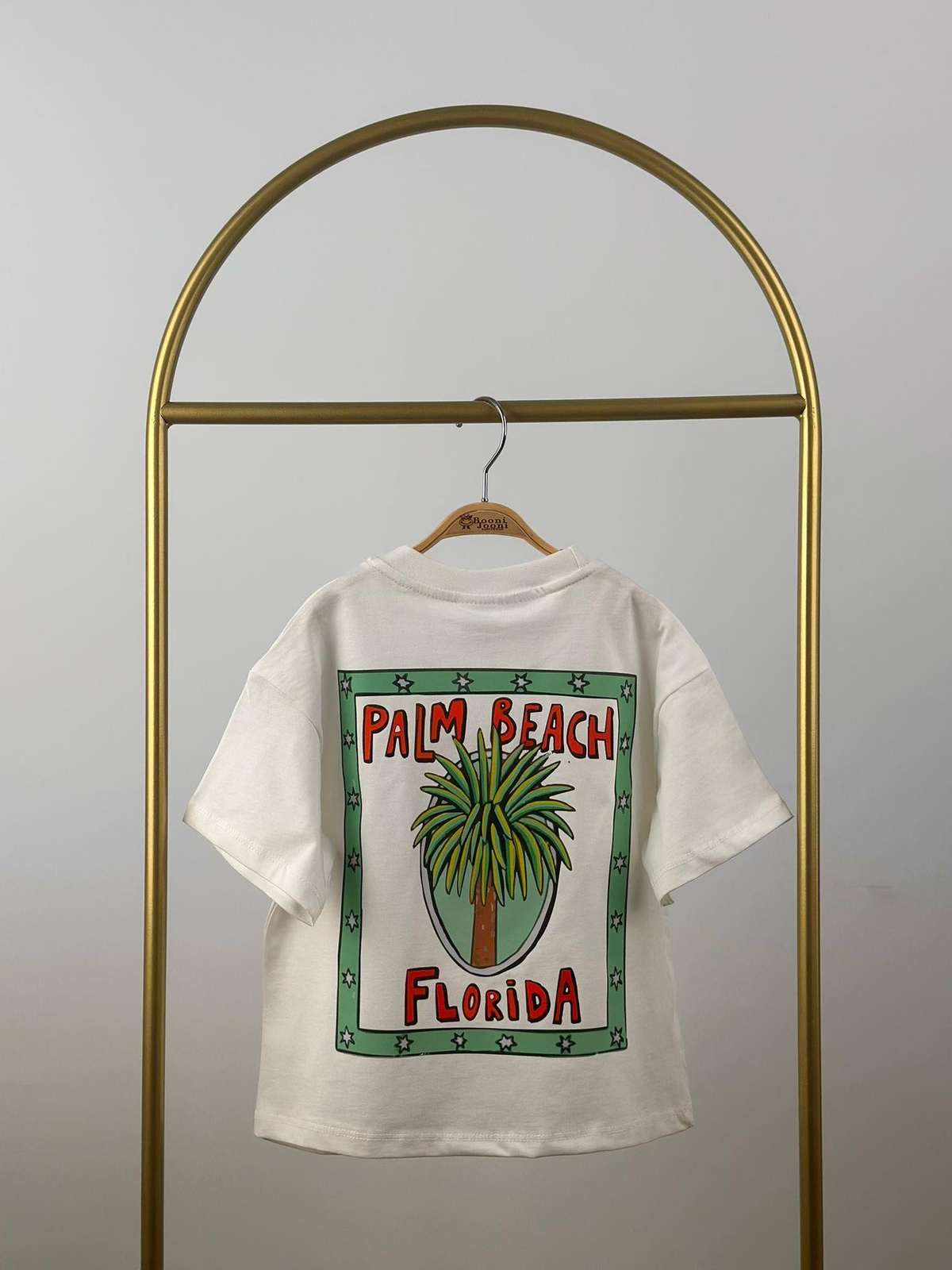 Palm Beach Florida Sırt Detay Baskılı T-Shirt