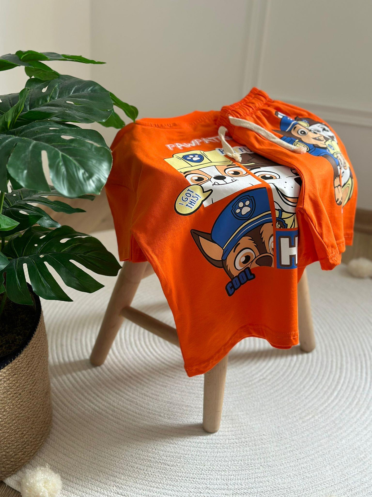 Paw Patrol Playful Sırt Baskılı  Şortlu Takım