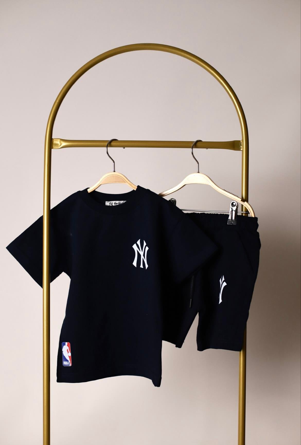 Siyah NBA Şortlu Takım