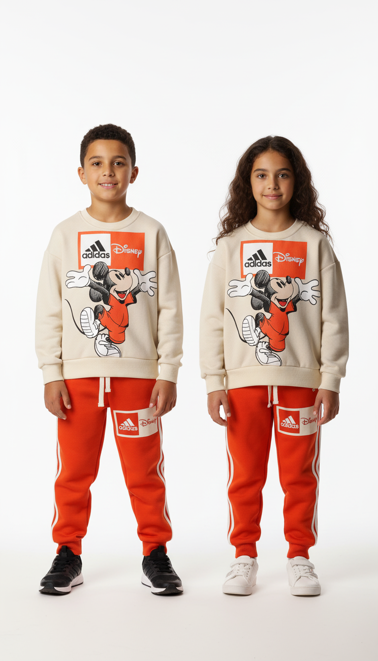 Sporcu Mickey Logo Detaylı Eşofman Takımı