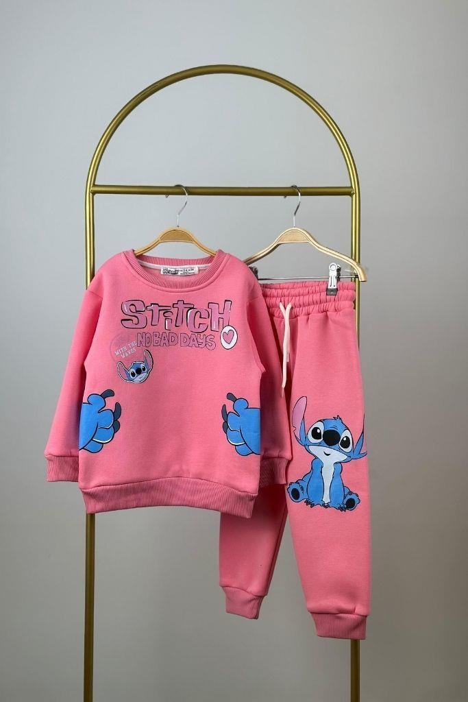 Stitch No Bad Days Baskılı Eşofman Takımı