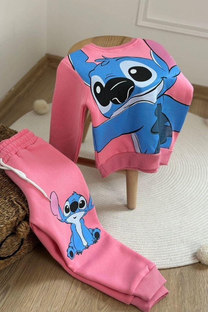 Stitch No Bad Days Baskılı Eşofman Takımı