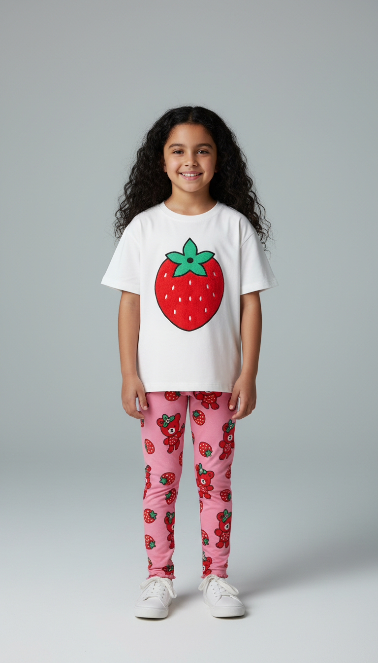 Strawberry Teddy Taytlı Takım