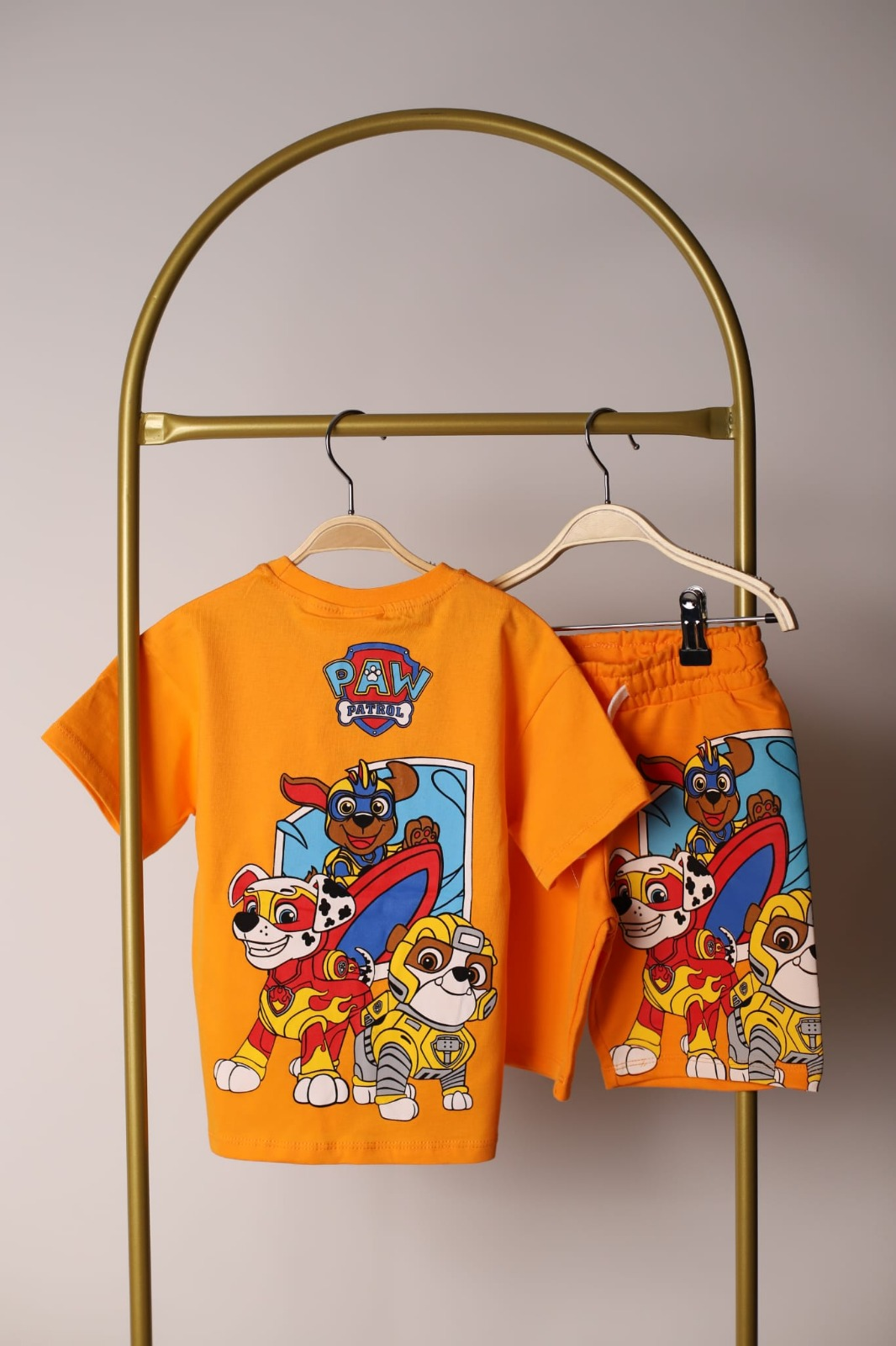 Turuncu Paw Patrol Şortlu Takım