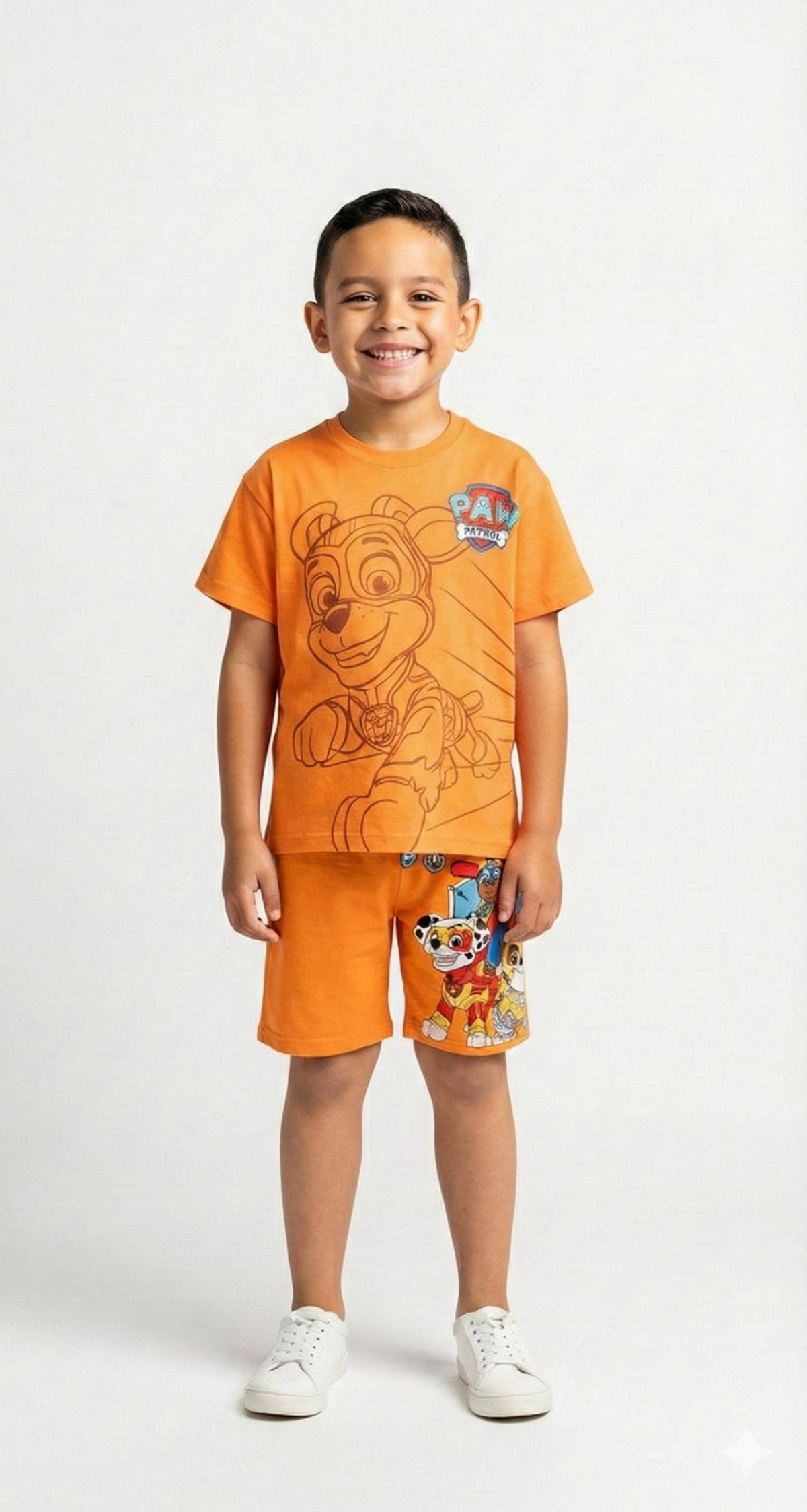 Turuncu Paw Patrol Şortlu Takım