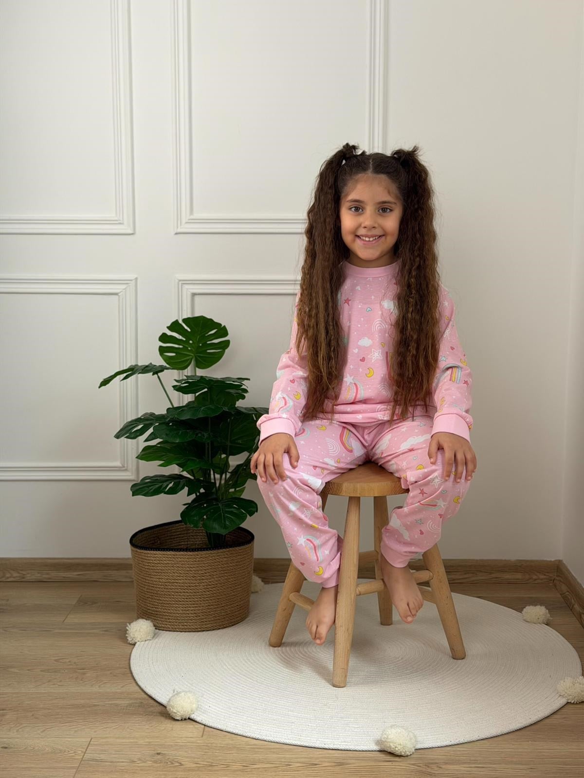 Yıldız Baskılı Pijama Takımı