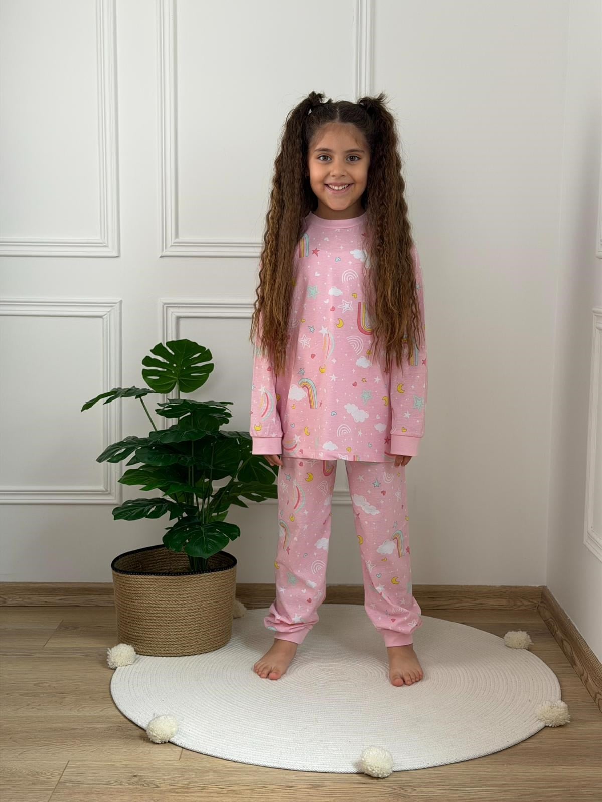 Yıldız Baskılı Pijama Takımı