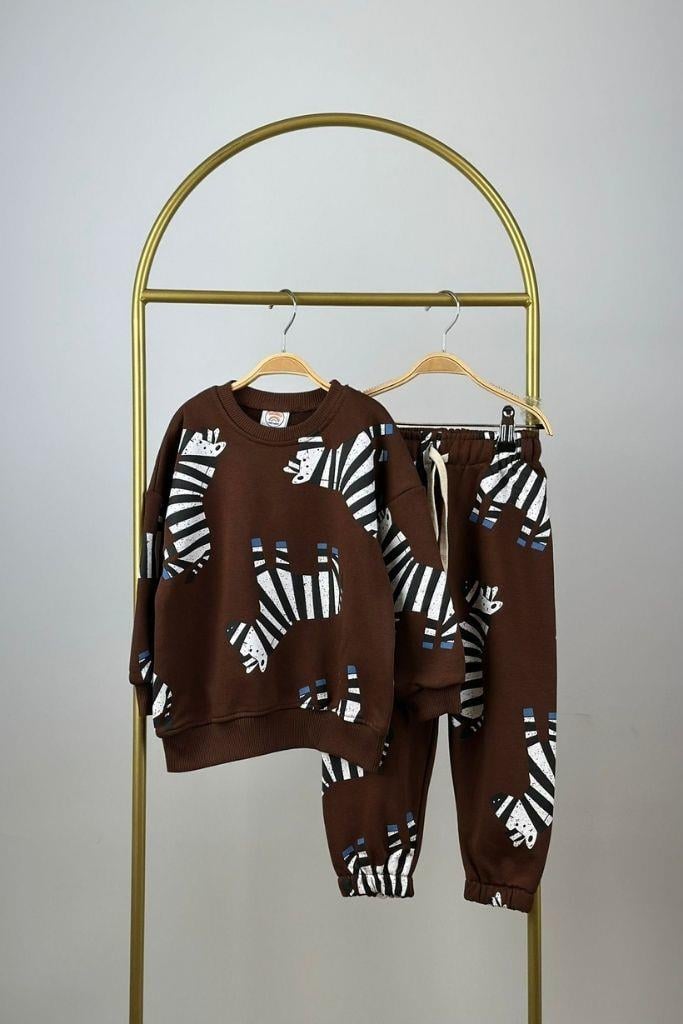 Zebra Baskılı Eşofman Takımı
