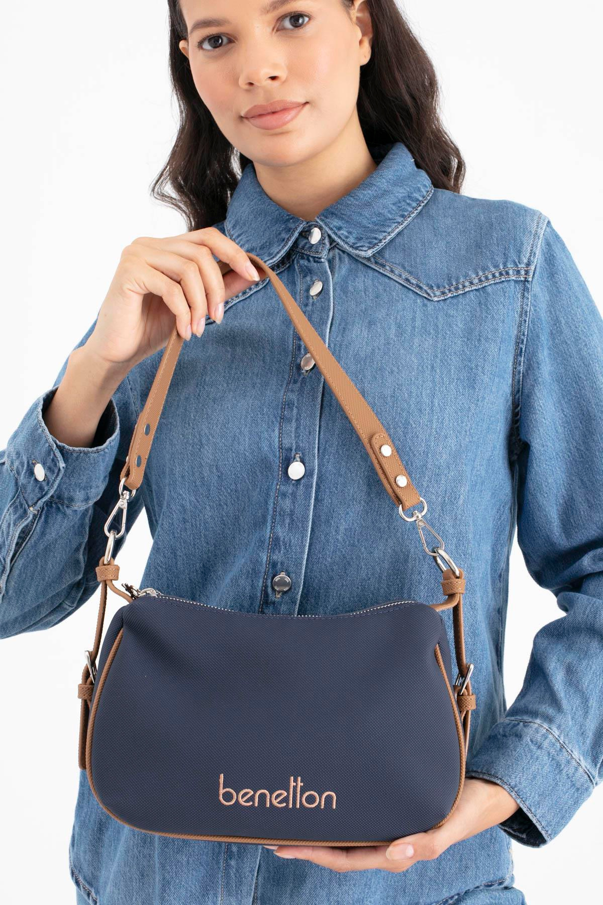 BENETTON KADIN KOL ÇANTASI BNT1699 LACİVERT CAMEL