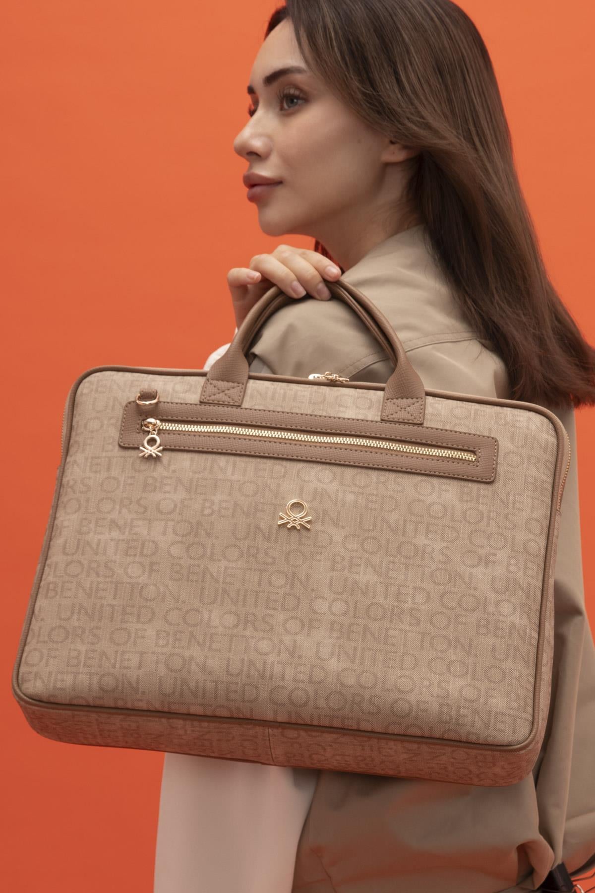 BENETTON EVRAK ÇANTASI BNT1393 CAMEL