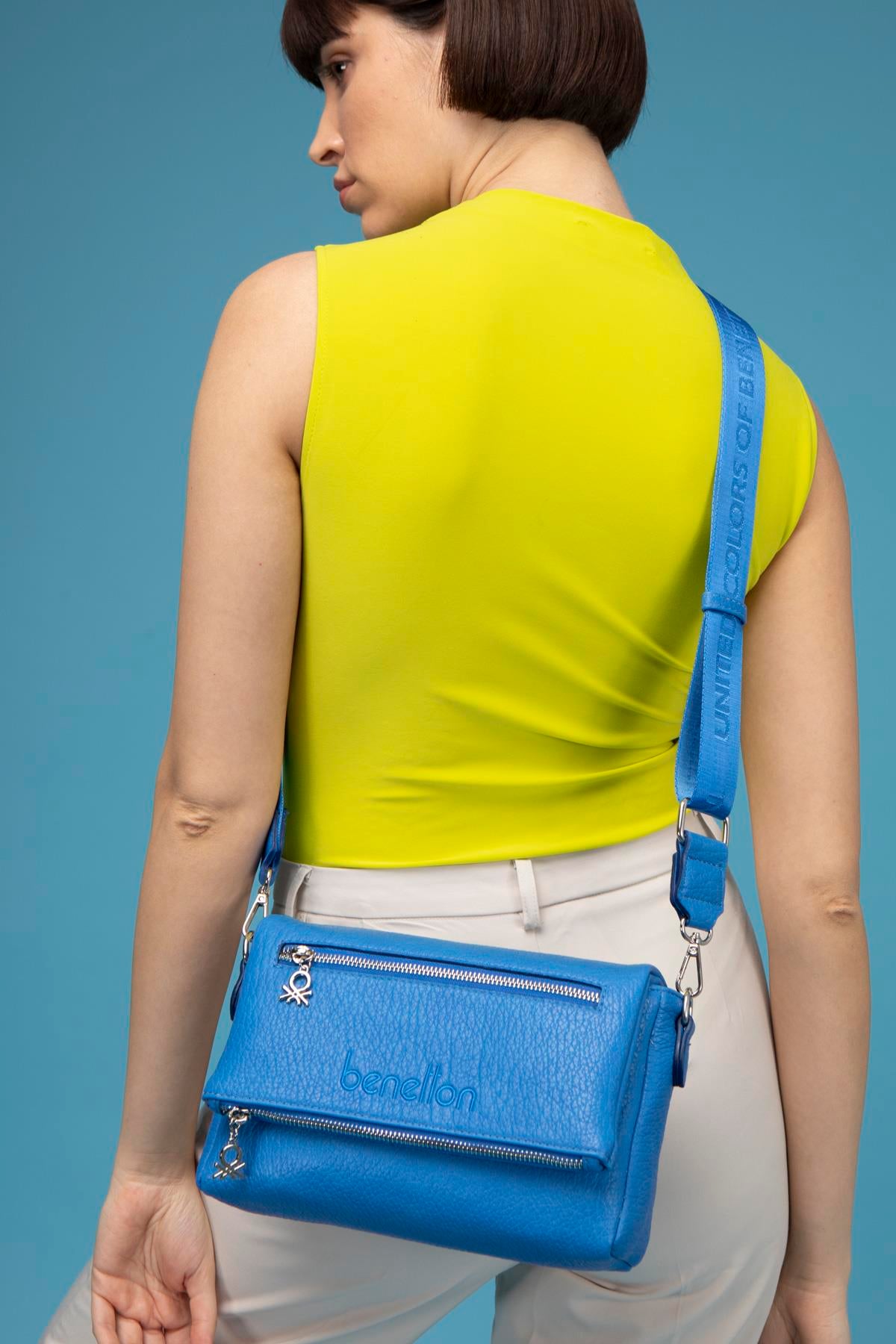 BENETTON KADIN EL ÇANTASI BNT1476 MAVİ