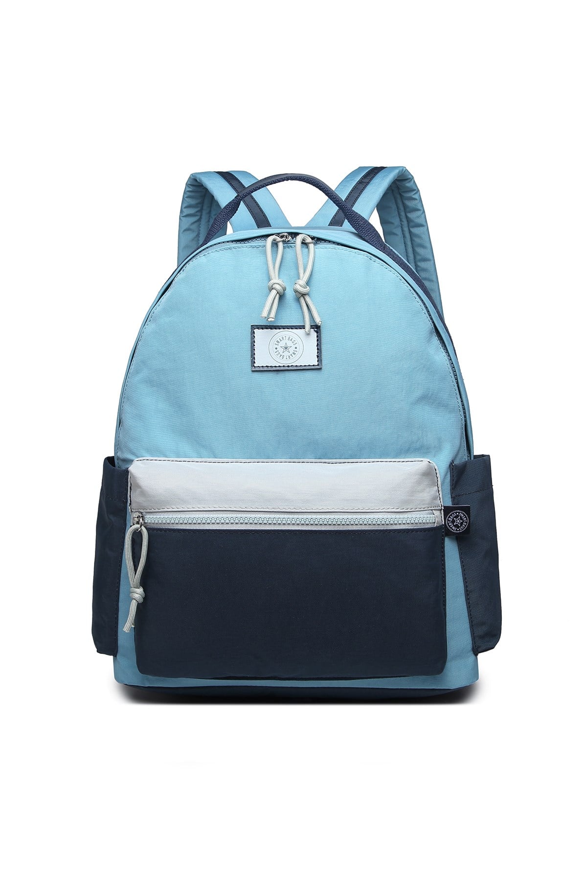 SMARTBAGS BÜYÜK BOY UNİSEX SIRT ÇANTASI 2022-3181 BUZ MAVİ A.GRİ LACİ