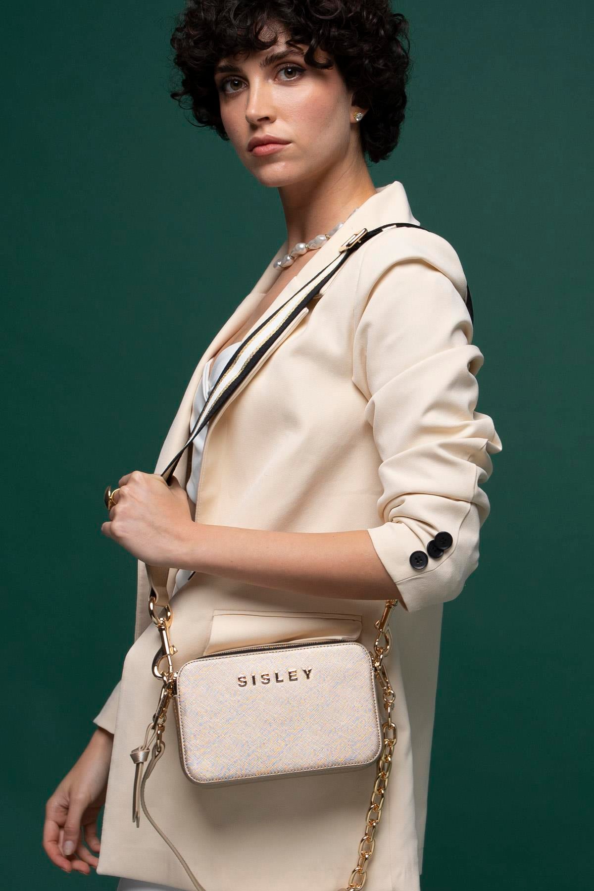 SİSLEY KADIN ÇAPRAZ ÇANTA SLY070 ALTIN