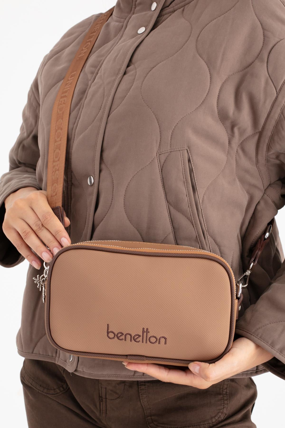 BENETTON KADIN KOL ÇANTASI BNT1682 TABA KAHVE