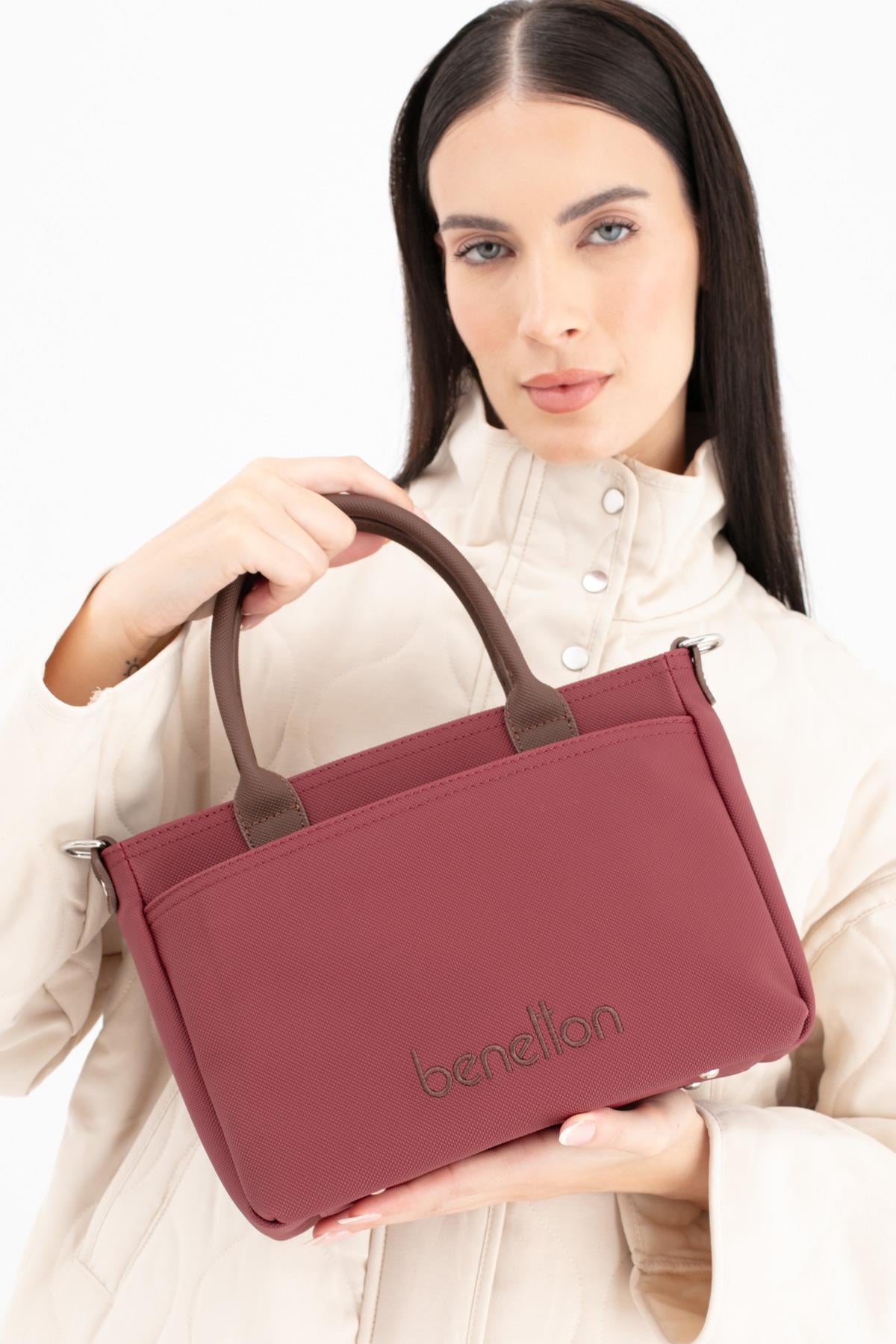 BENETTON KADIN KOL ÇANTASI BNT1649 BORDO KAHVE