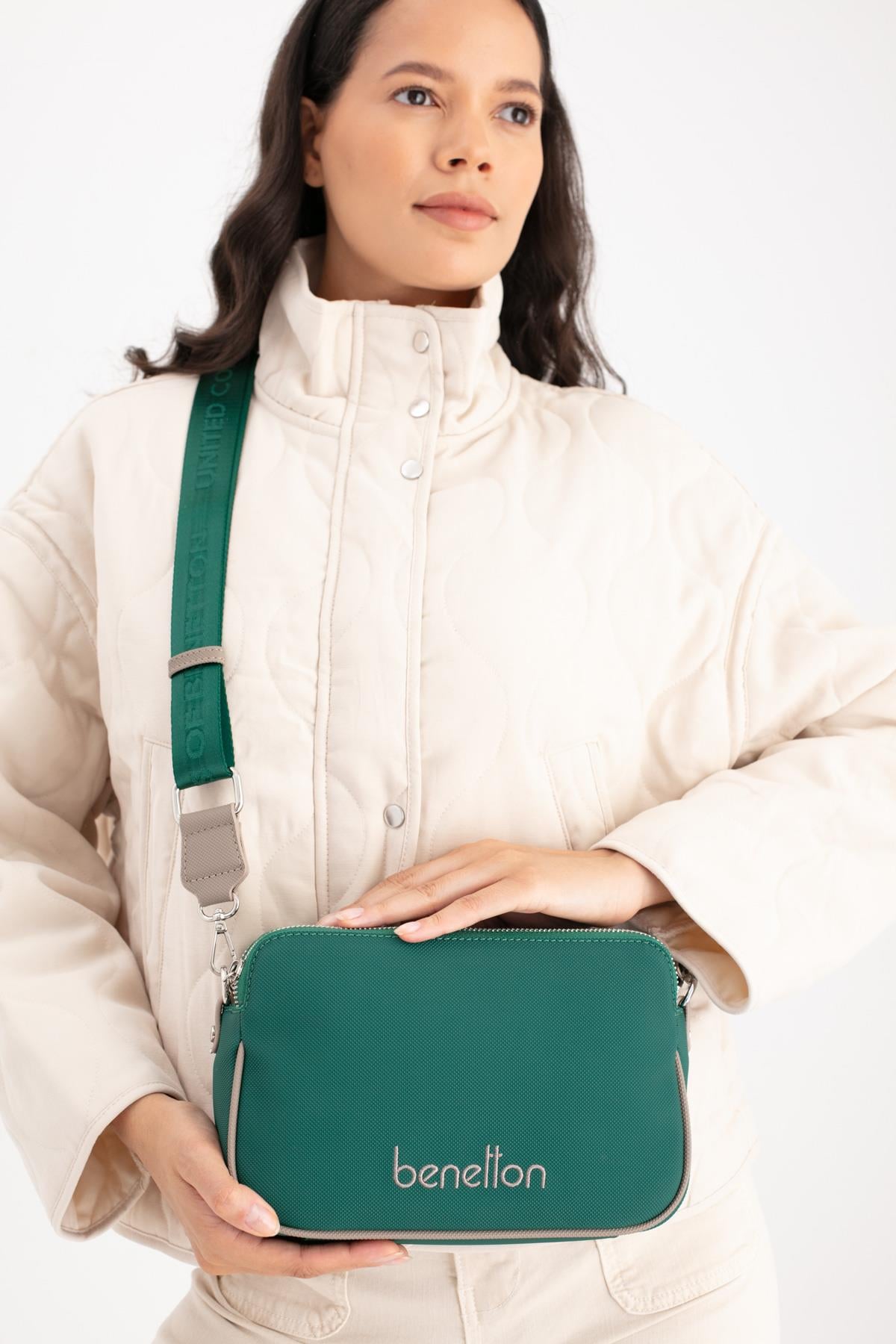 BENETTON KADIN KOL ÇANTASI BNT1666 ZÜMRÜT KOYU TAŞ