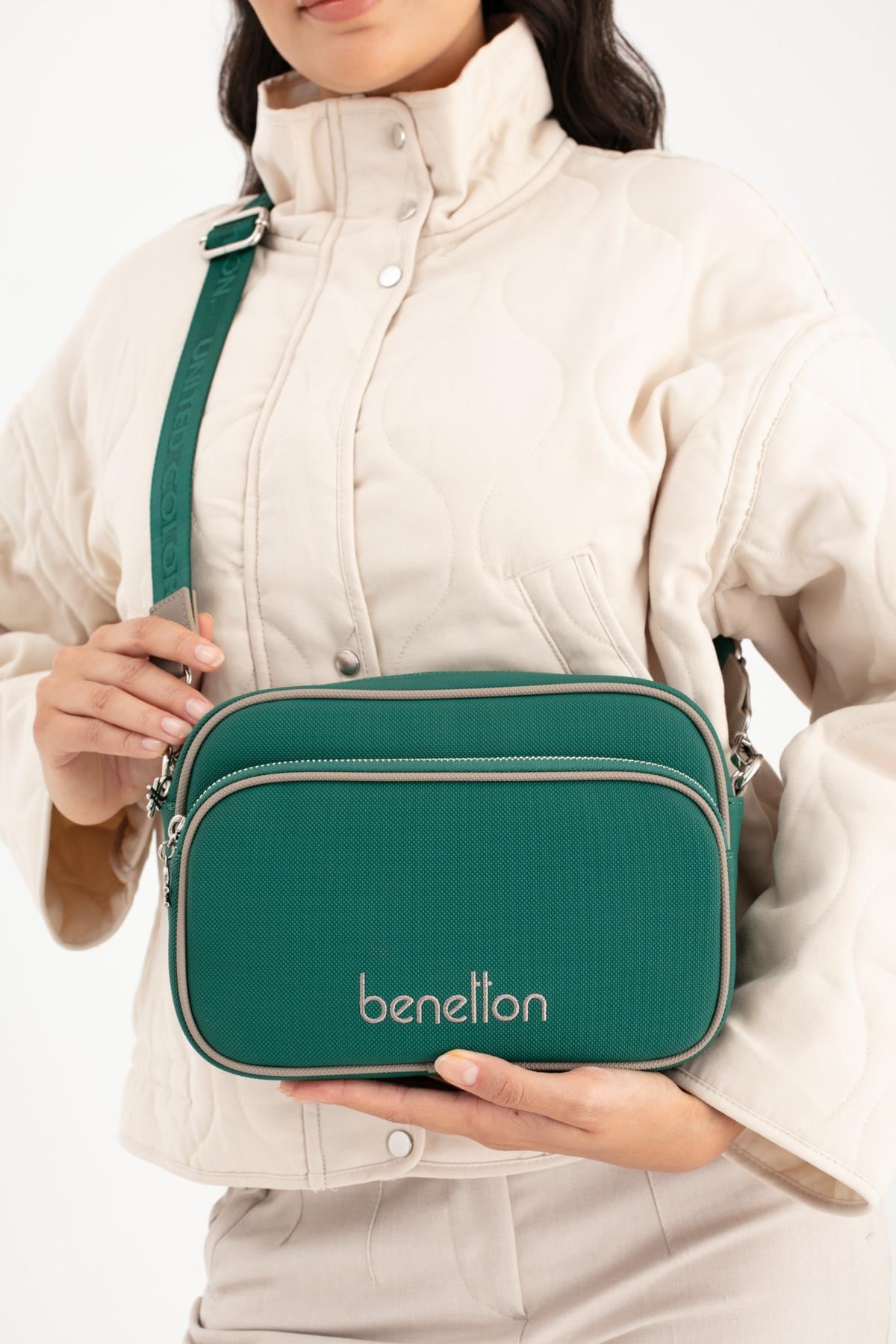 BENETTON KADIN ÇAPRAZ ÇANTA BNT1653 ZÜMRÜT KOYU TAŞ