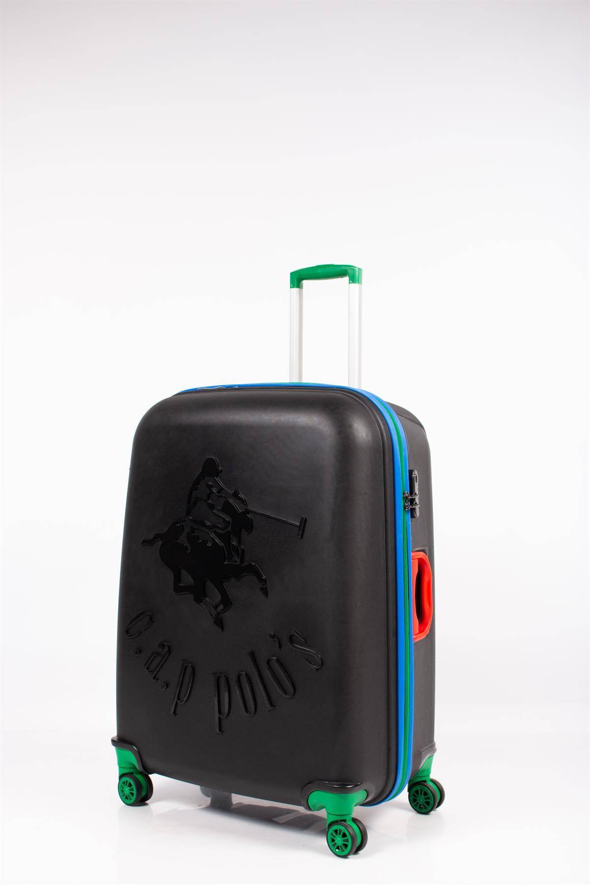 CAP POLOS BÜYÜK BOY VALİZ PP525X-28 SİYAH