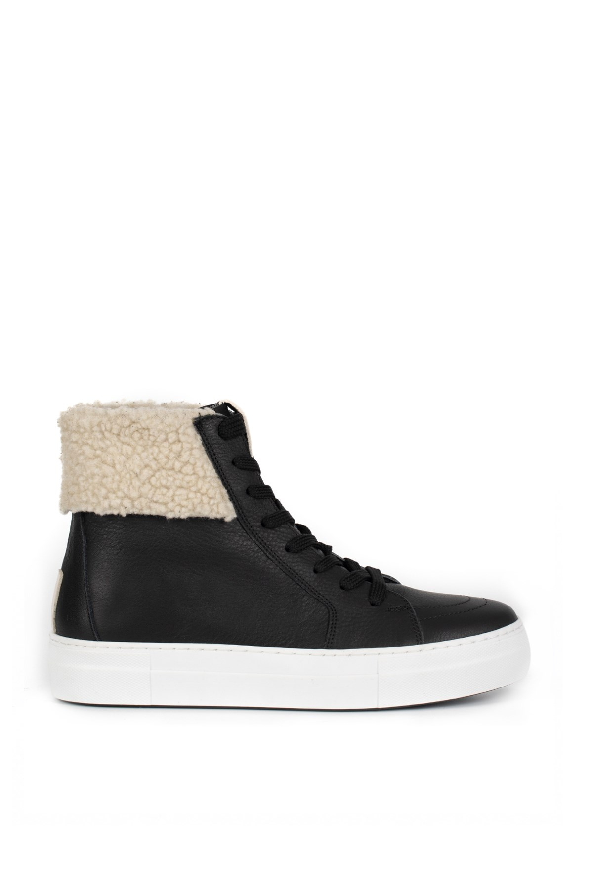Alfa Siyah Gizli Topuklu Sneaker