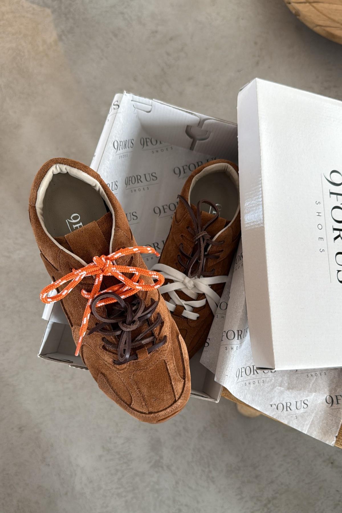 Yute Taba Süet Sneaker