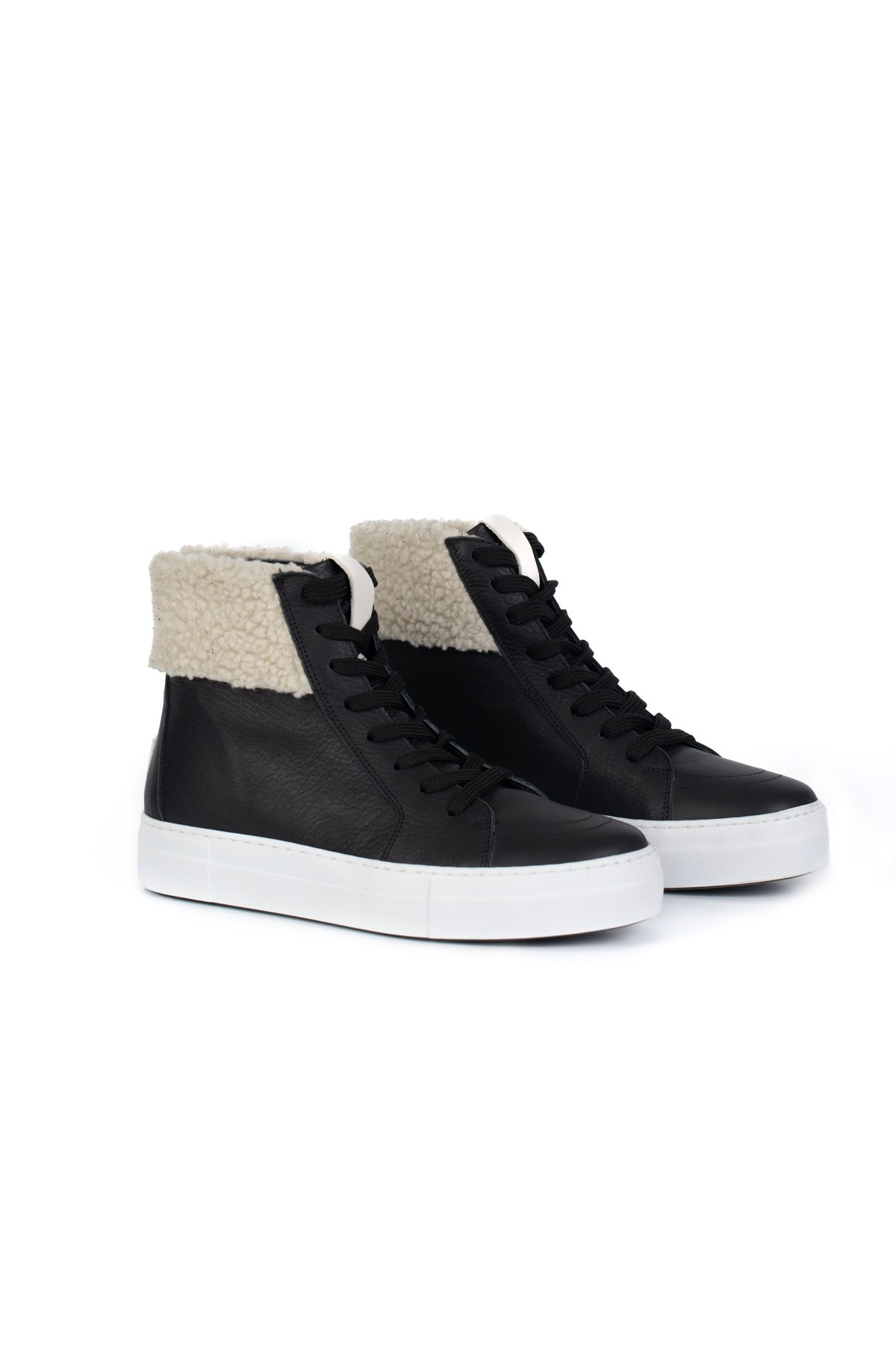 Alfa Siyah Gizli Topuklu Sneaker