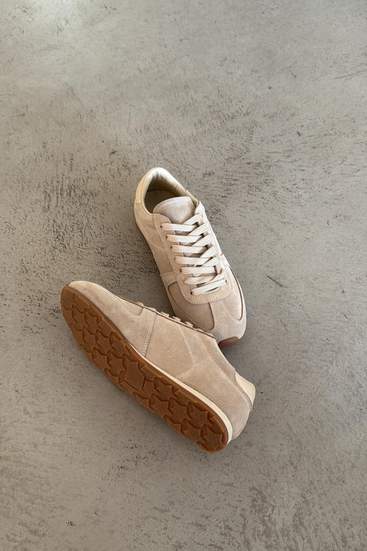 Bria Bej Süet Sneaker