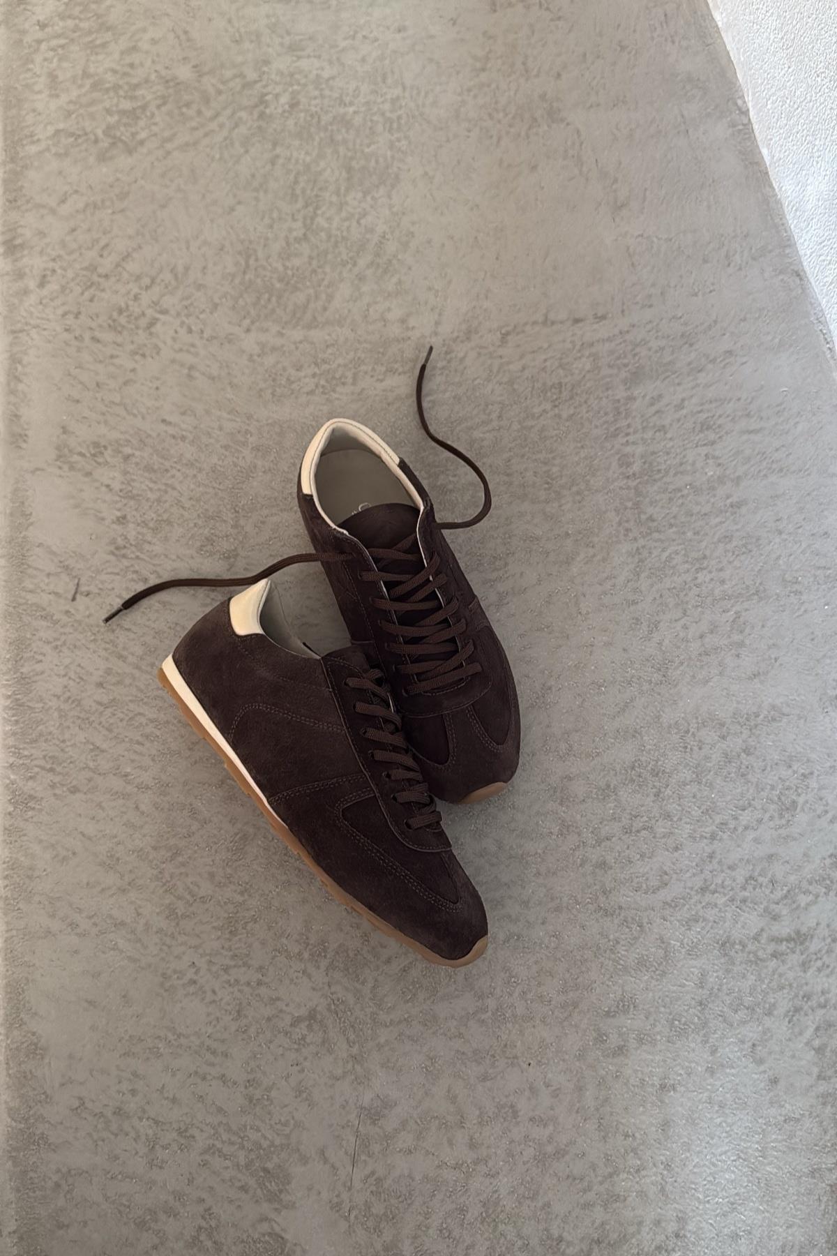 Bria Kahve Süet Sneaker