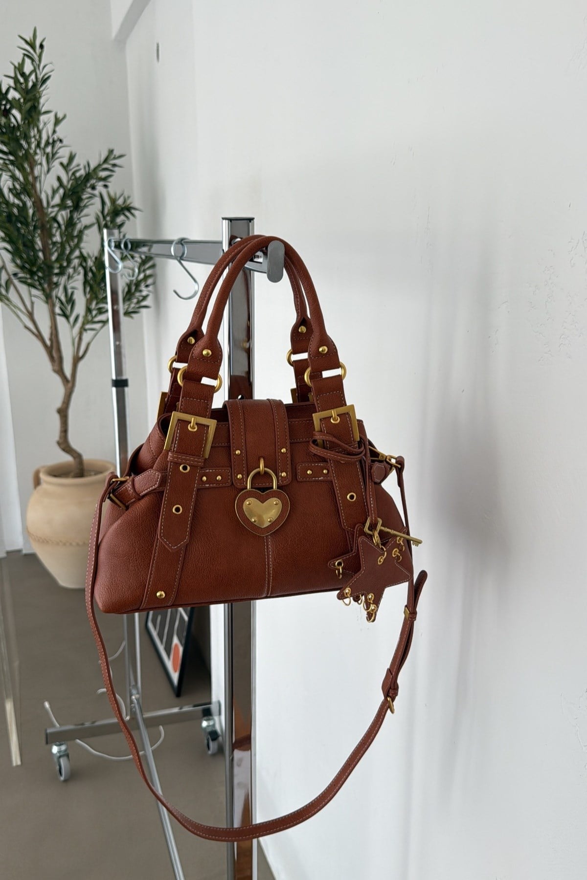 Jemmy İthal Taba Gold Detaylı Çanta