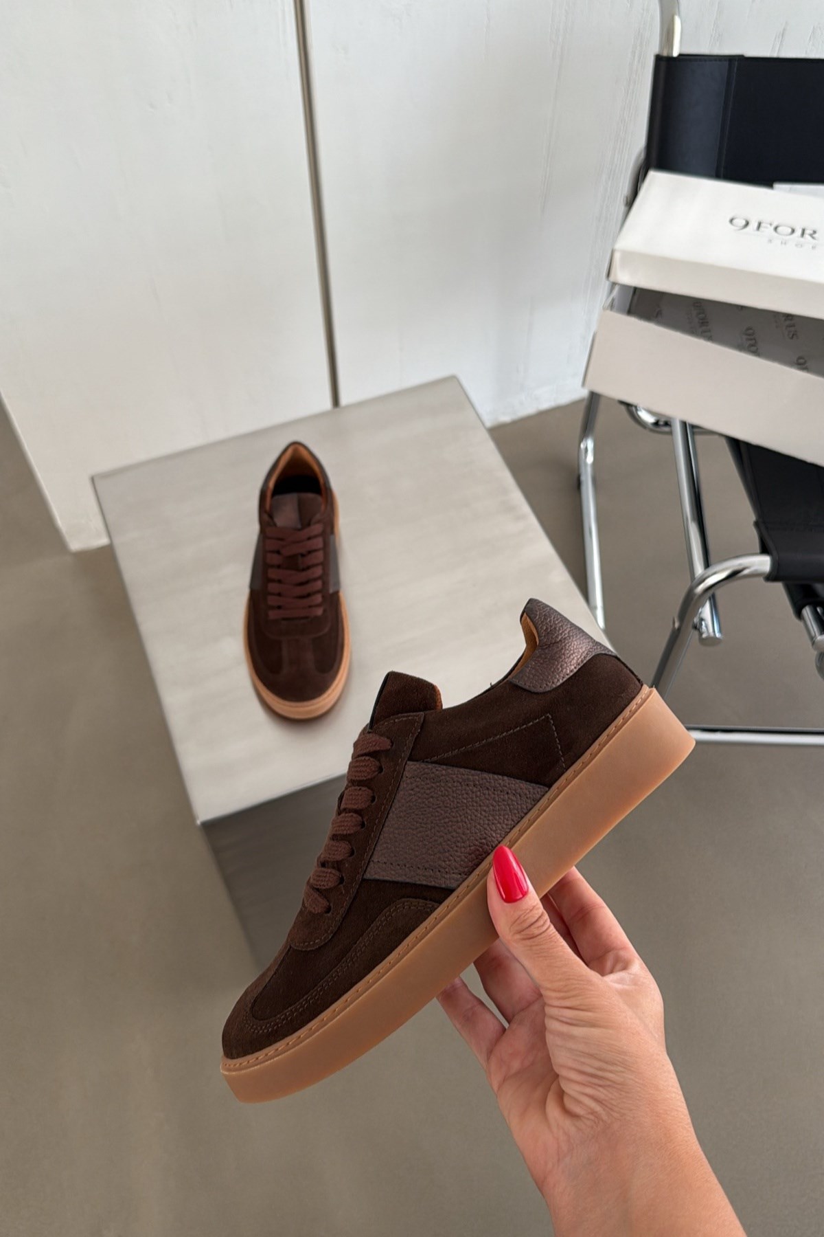 Kai Acı Kahve Süet Sneaker