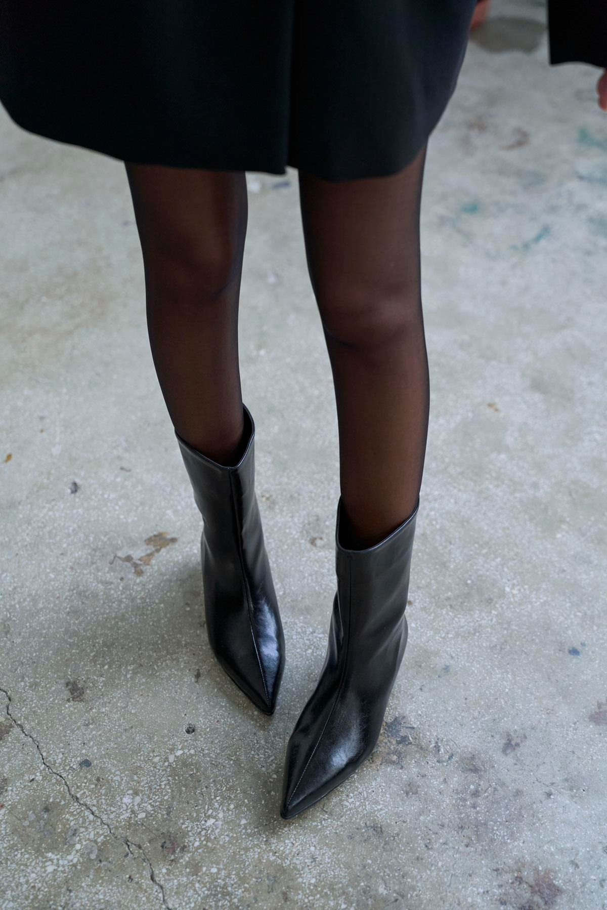 Sarah Siyah Bootie