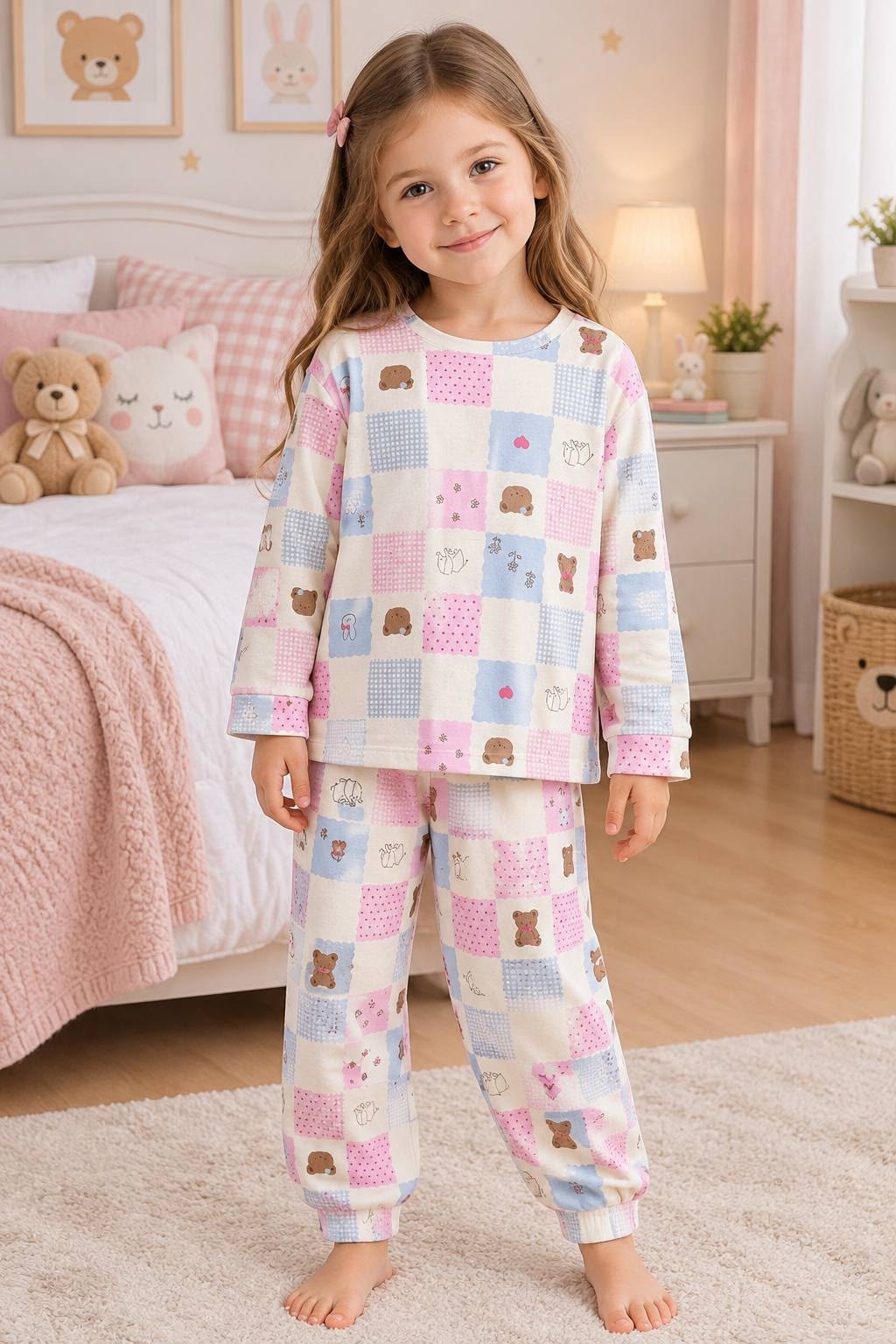 Bear Detaylı Pijama Takımı