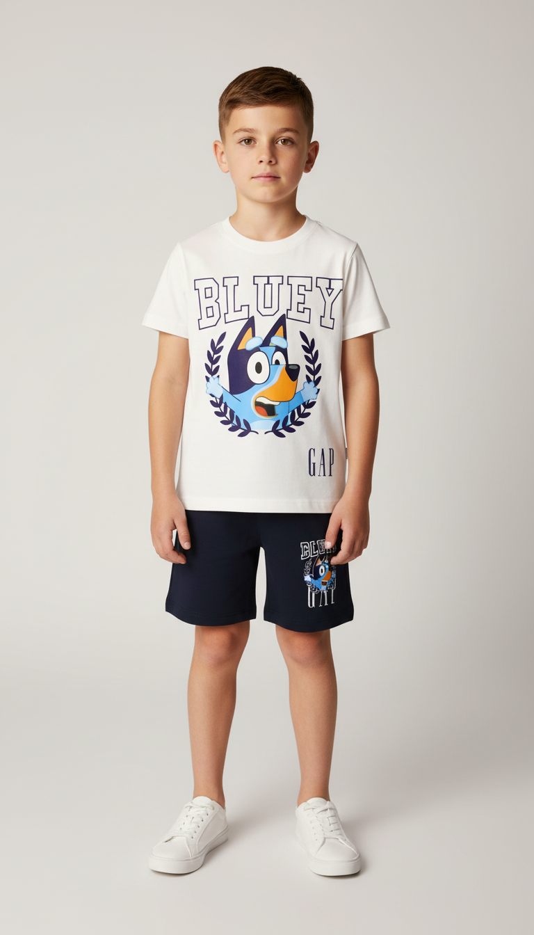 Bluey Şortlu Takım