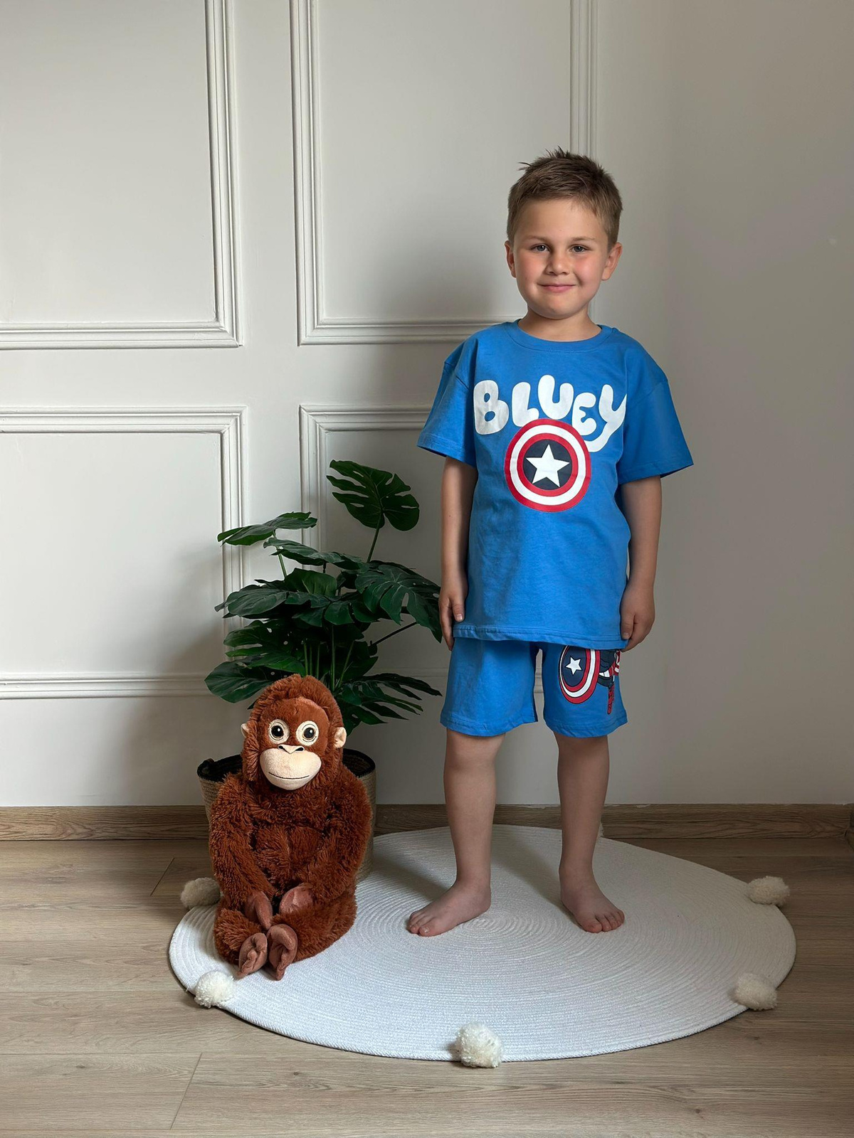Captain Bluey Şortlu Takım