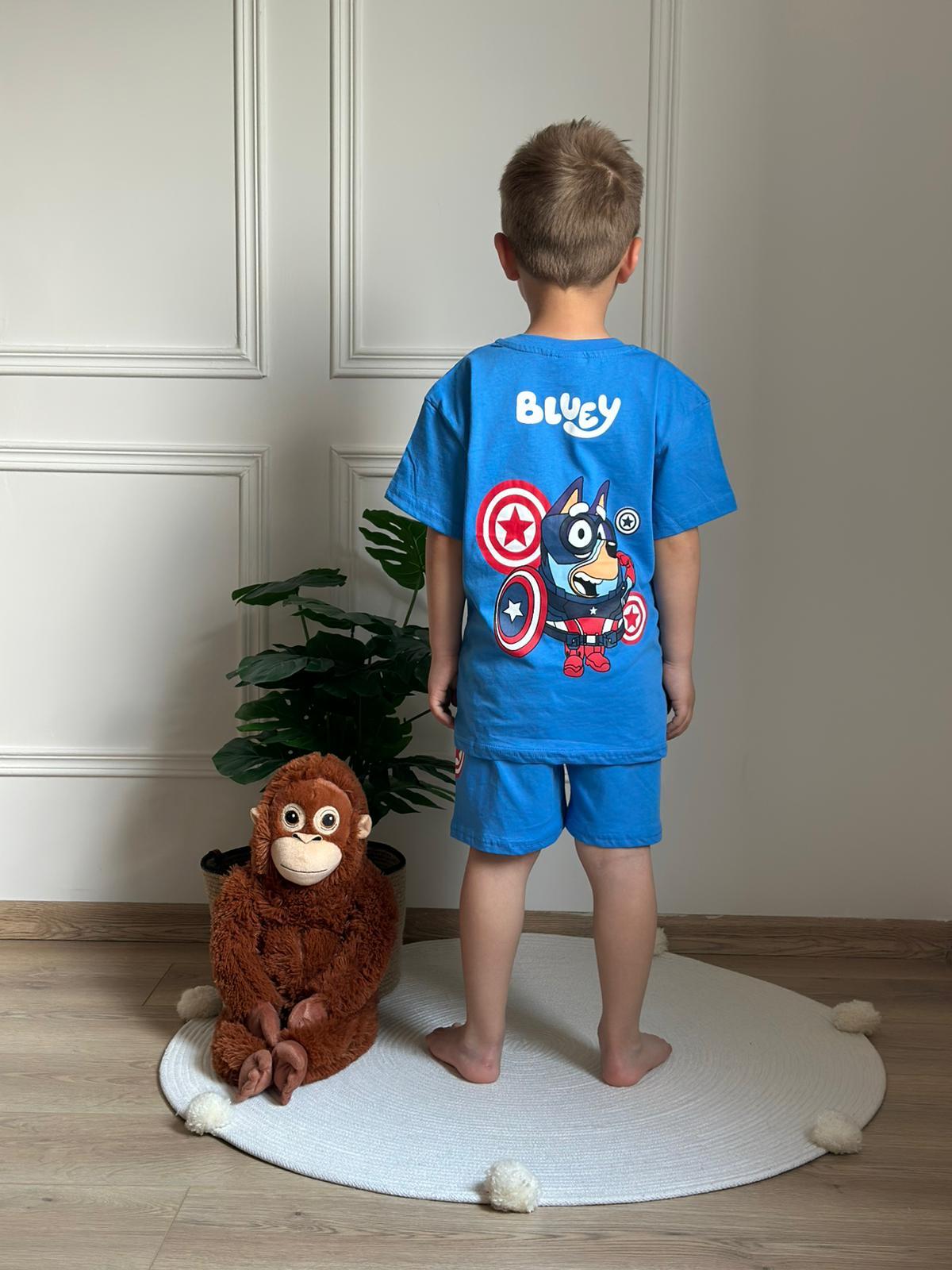 Captain Bluey Şortlu Takım