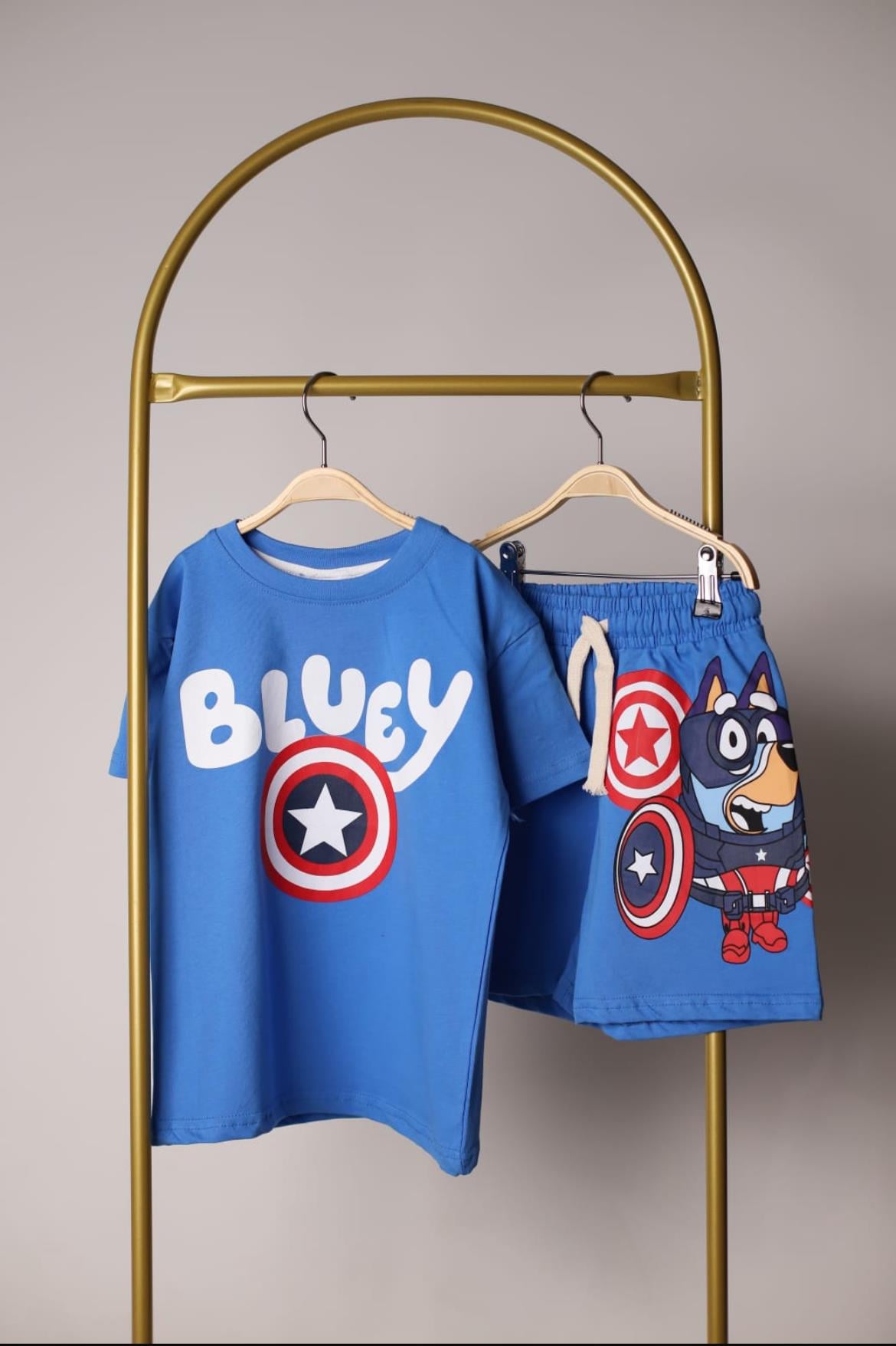 Captain Bluey Şortlu Takım