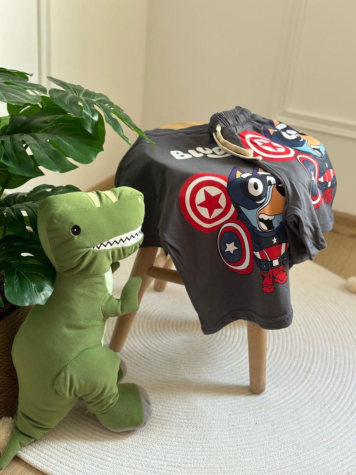 Captain Bluey Şortlu Takım