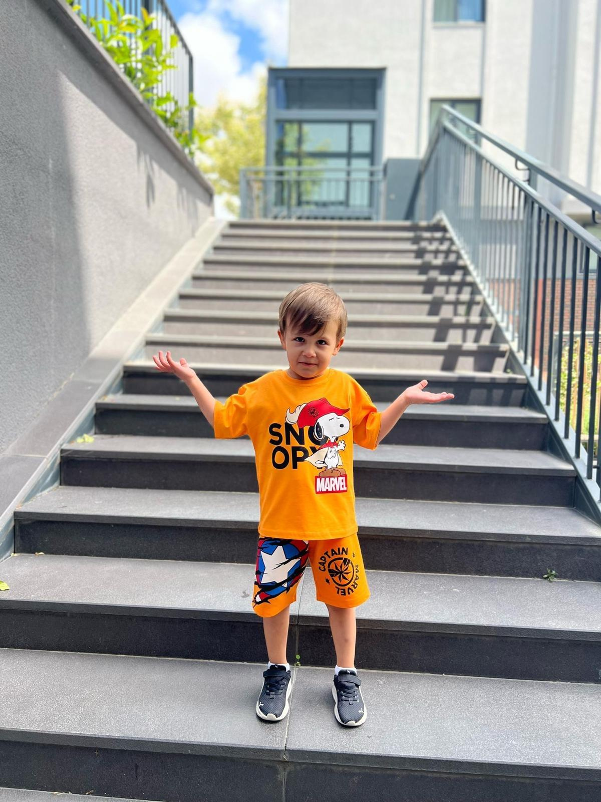 Captain Snoopy Şortlu Takım